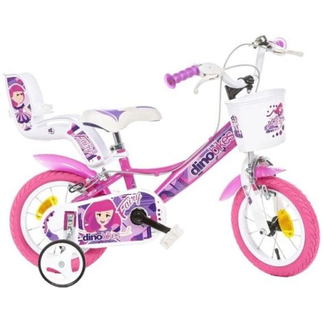 Bicicleta Dino Bikes Fairy Roz 12″ Copii 3-5 Ani