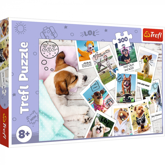 Puzzle Trefl 300 Poze din Vacanță - Educativ