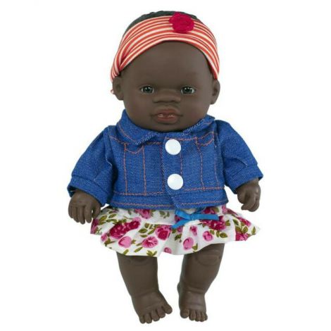 Papusa Bebelus Africana Miniland 21 cm