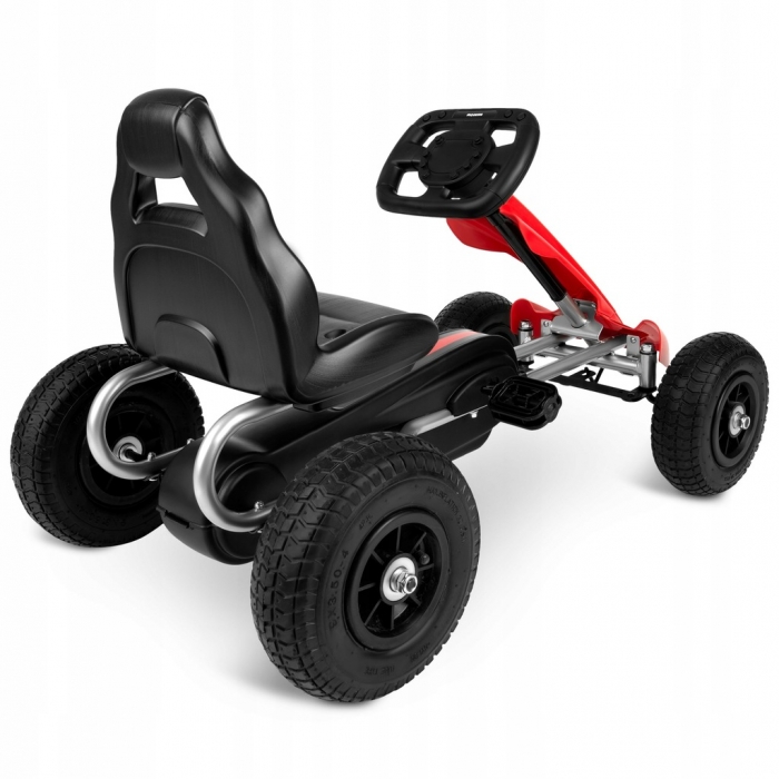 Gokart Ricokids RK-591 Rosu, Pedale si Roti Gonflabile