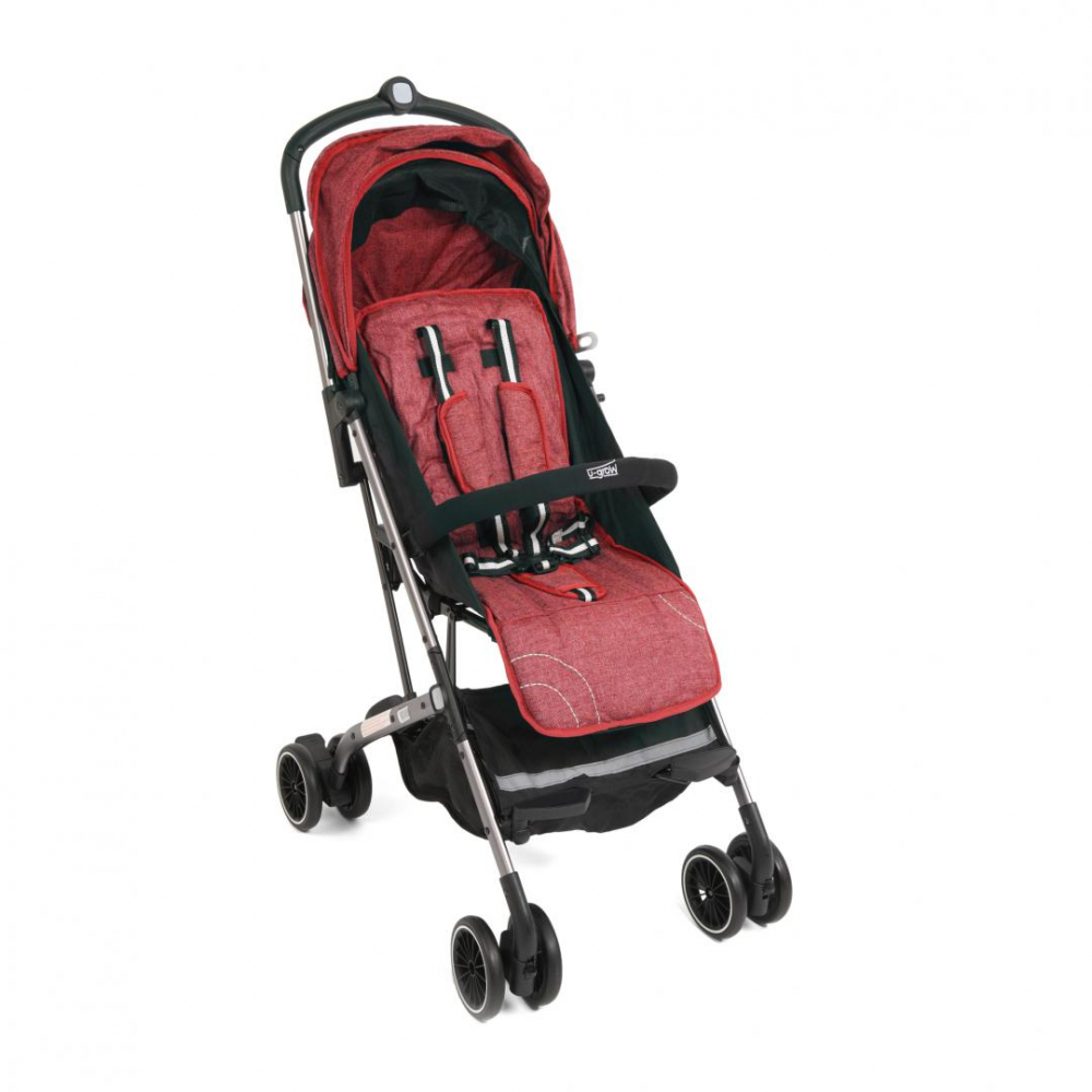 Carucior Sia Rosu U-Grow, Pliabil Compact - imagine 2