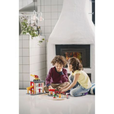 Set Pompieri BRIO 33815 - Trenulet Lemn - imagine 8