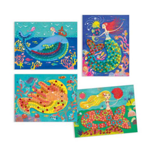 Mozaic Djeco Sirene - Artă prin numere - imagine 3