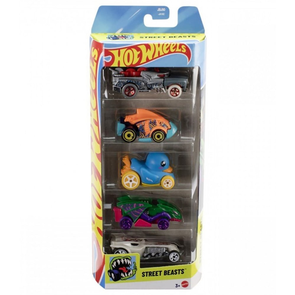 Set 5 Masinute Hot Wheels Street Beasts JBJ90