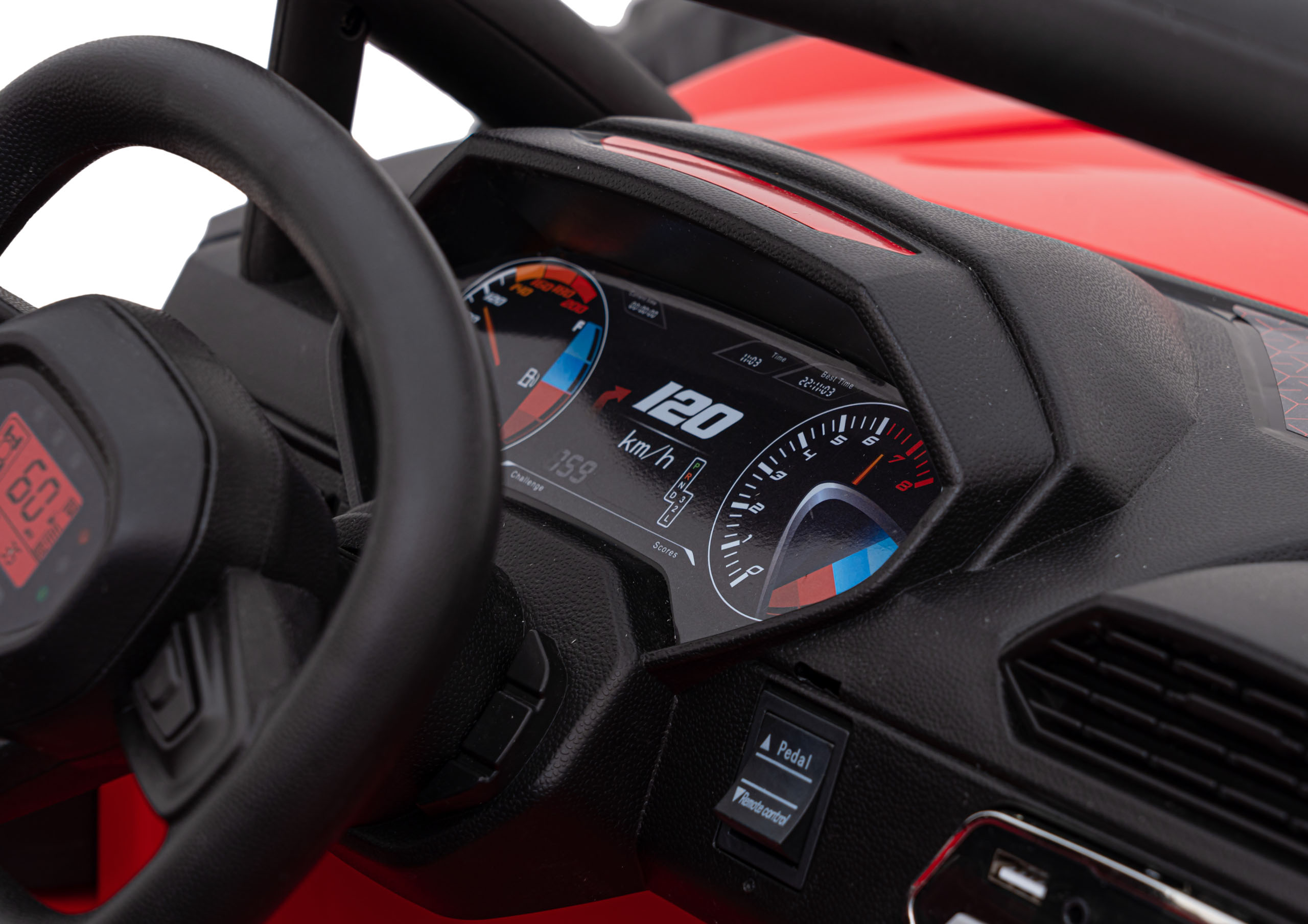 UTV Electric 2 Copii 24V Racing Rosu | Utv-buggy 4x4 - imagine 6