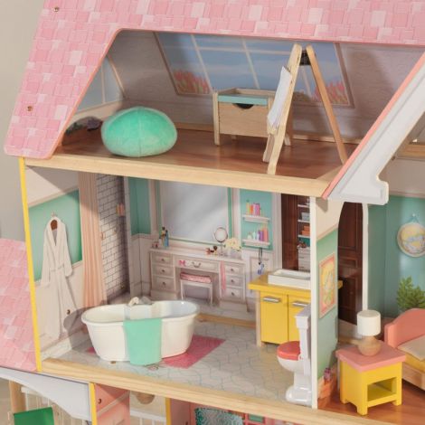 Casuta Papusi Lola Mansion Kidkraft 4 Etaje - imagine 4