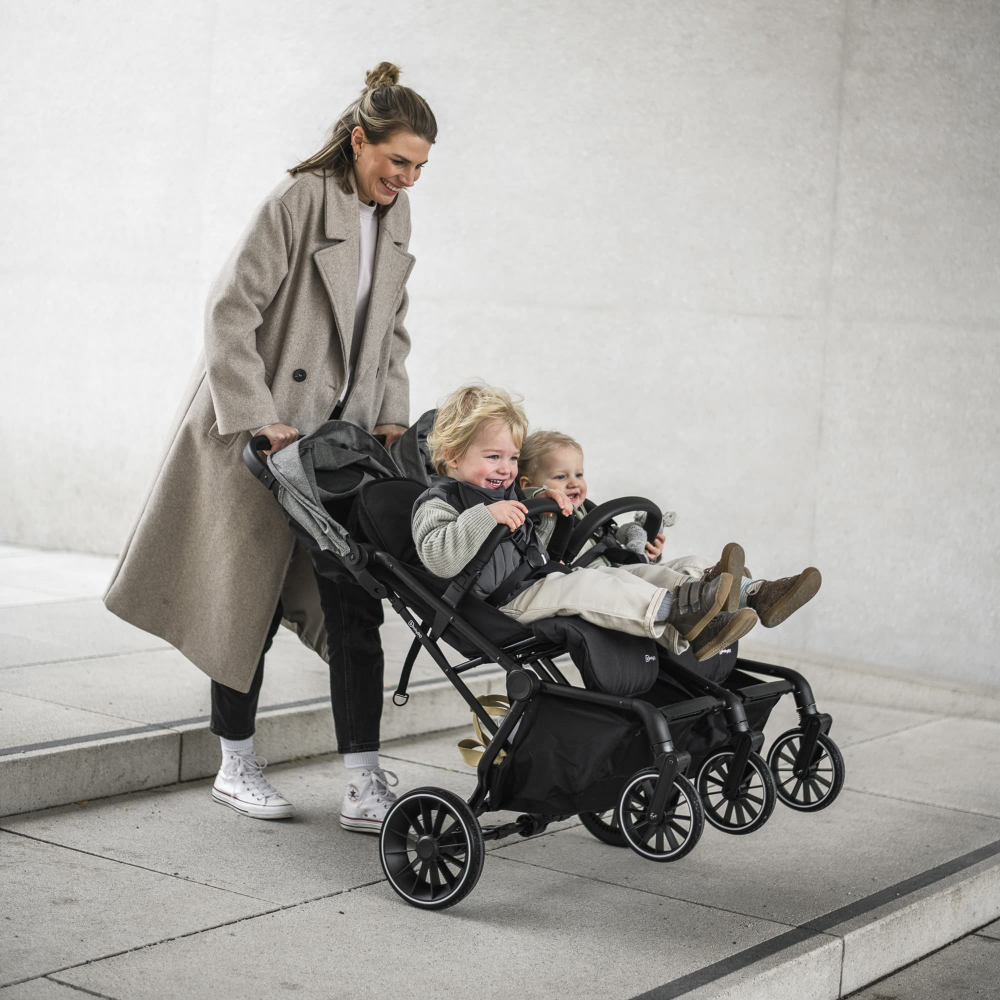 Carucior Gemeni BabyGo GoTwince Green - imagine 5
