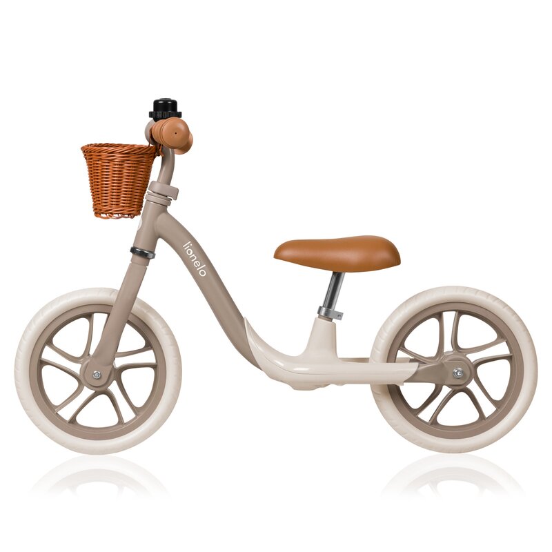 Bicicleta balans Lionelo Alex Plus, 12 inch, Beige Sand - imagine 4