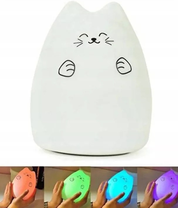 Lampa Veghe Pisicuta Nicekids 15 Culori LED - imagine 5