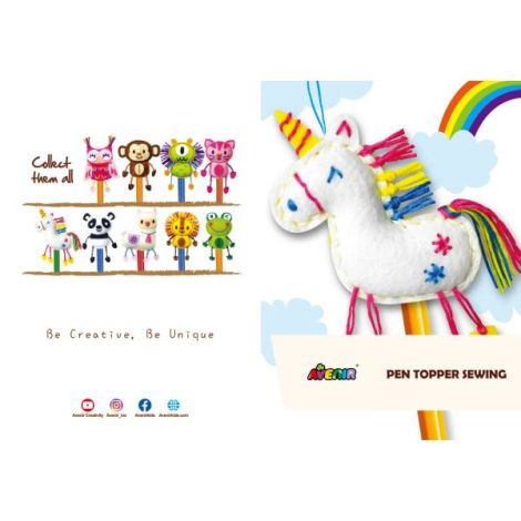 Set Cusut DIY Unicorn Topper Creion Avenir - imagine 4