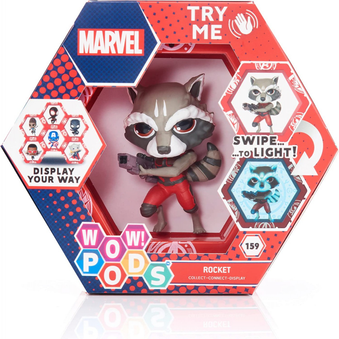 Wow! Pods Marvel Rocket Raccoon cu Lumini UV