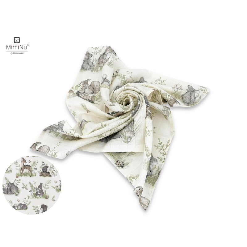 Scutec Tetra Miminu Bumbac 70x80 cm Calm Forest - imagine 2