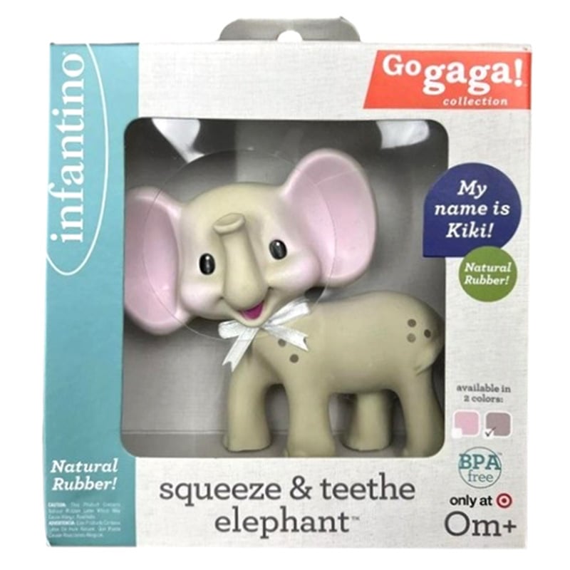 Jucărie Dentiție Infantino Elefant, Caucciuc Natural