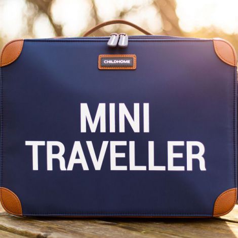 Valiza Childhome Mini Traveller Bleumarin - Compactă - imagine 5