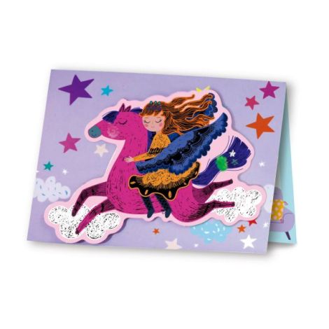 Set Felicitari Printese Scratch Art Avenir - imagine 4