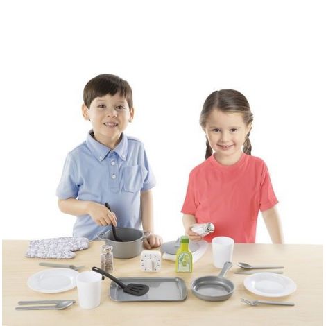 Set Accesorii Bucătărie Melissa & Doug - 22 piese - imagine 3