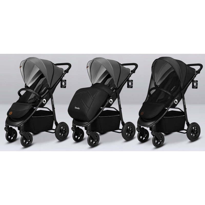 Lionelo Natt Carucior Sport 0-22kg Negru - imagine 6