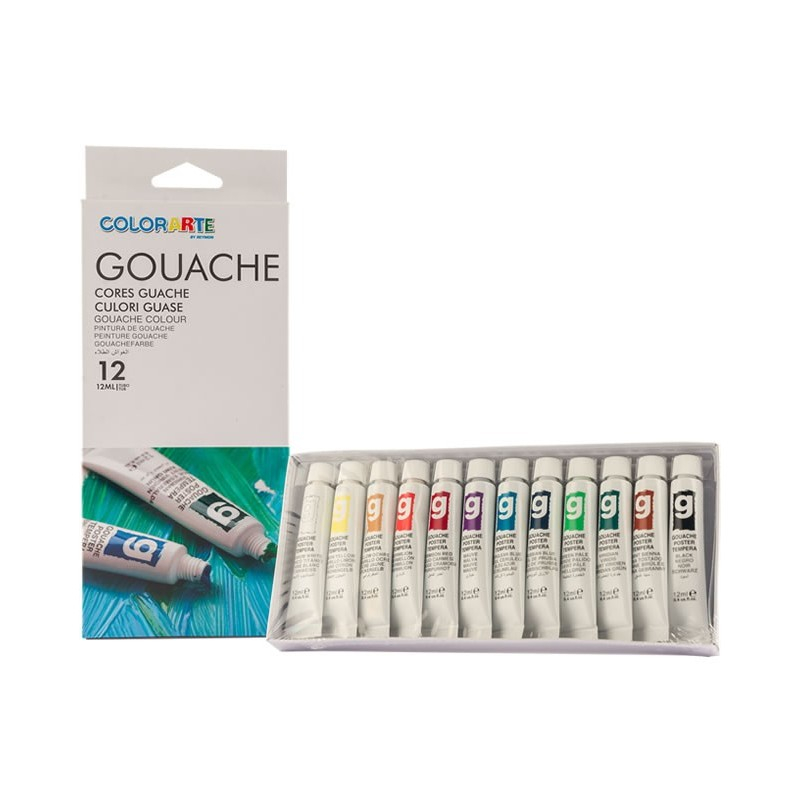 Set 12 Culori Guase Magi-Wap, Tuburi 12 ml
