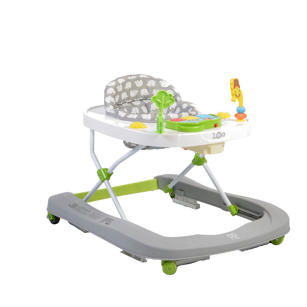 Premergator 2 in 1 Moni Zoo Grey | Primii Pasi Siguri - imagine 8