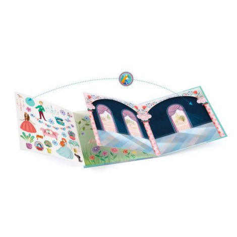 Abtibilduri Djeco Reutilizabile Castel - Creativitate - imagine 2