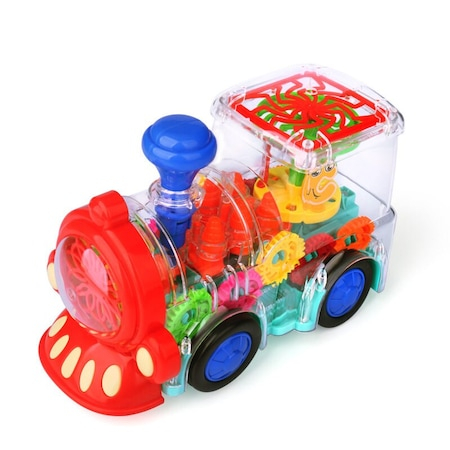 Locomotiva Krista Gear Train Transparenta, Sunete si Lumini