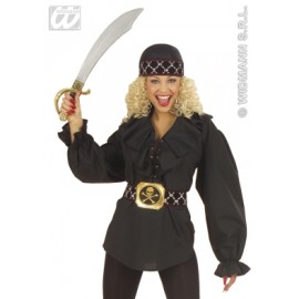 Cămașă Piratescă Neagră Widmann | Costum Carnaval