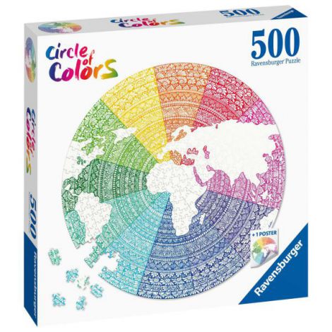 Puzzle Cerc Mandala 500 Piese Ravensburger - imagine 3