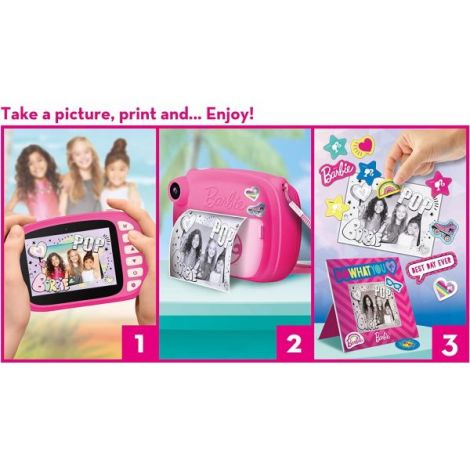 Camera Foto Instant Barbie cu Imprimare - imagine 6