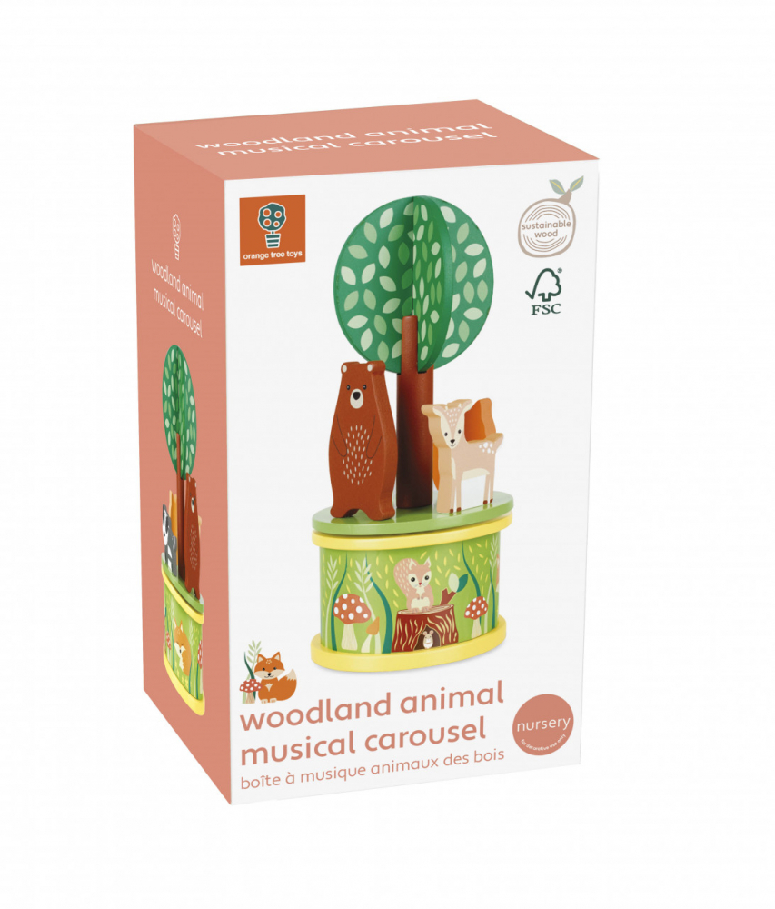 Carusel Muzical Animale Pădure | Orange Tree Toys