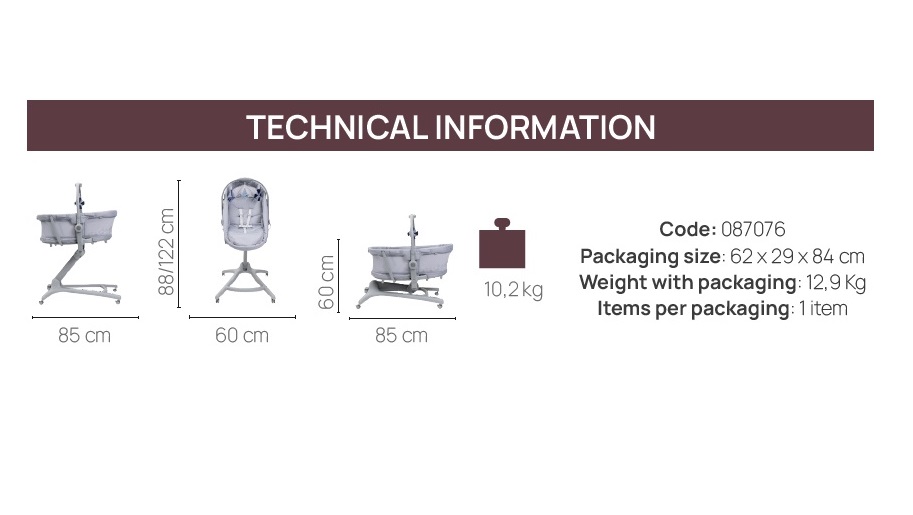 Cosulet multifunctional Chicco 5 in 1