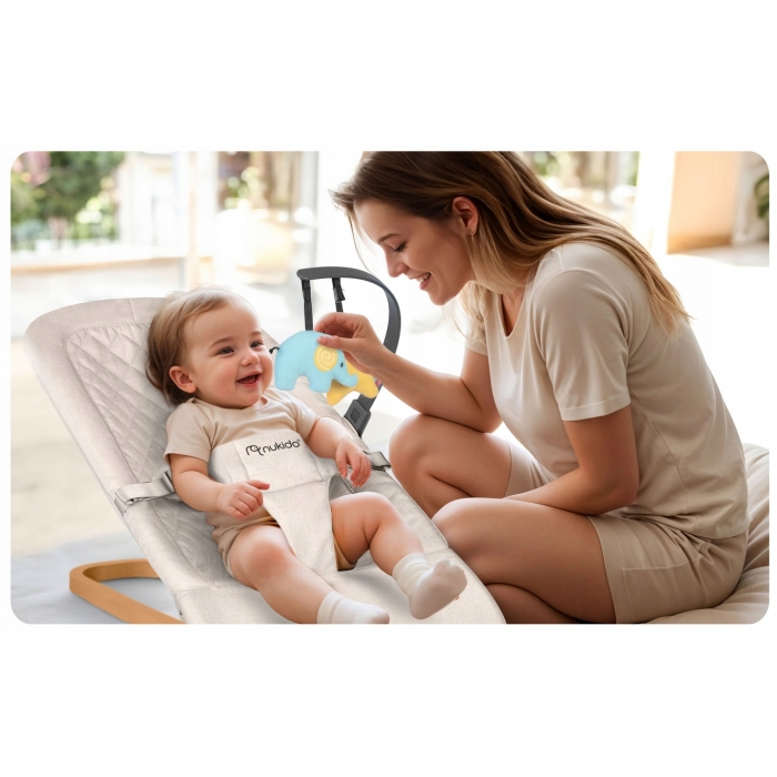 Balansoar 2in1 Nukido cu jucării - Relaxare & Siguranță - imagine 3