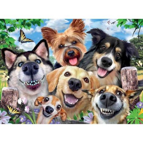 Puzzle Selfie Cățeluși 500 piese Ravensburger