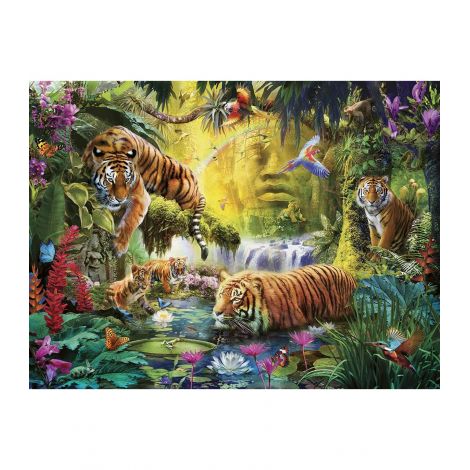 Puzzle Iaz cu Tigri 1500 piese Ravensburger - imagine 2