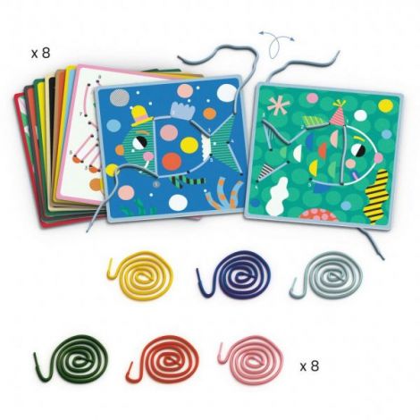 Joc Educativ Cusut Djeco Pas cu Pas - imagine 2