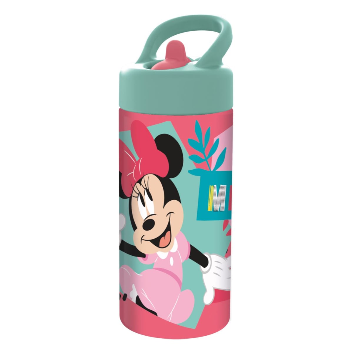 Bidon Sport Stor Minnie Mouse, 410 ml, Fără Scurgeri