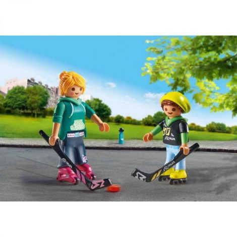 Playmobil Mama și Copil Hochei | Set Figurine