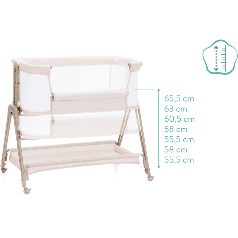 Patut Co-Sleeper Fillikid Dream Crem | Siguranta si Apropiere - imagine 9