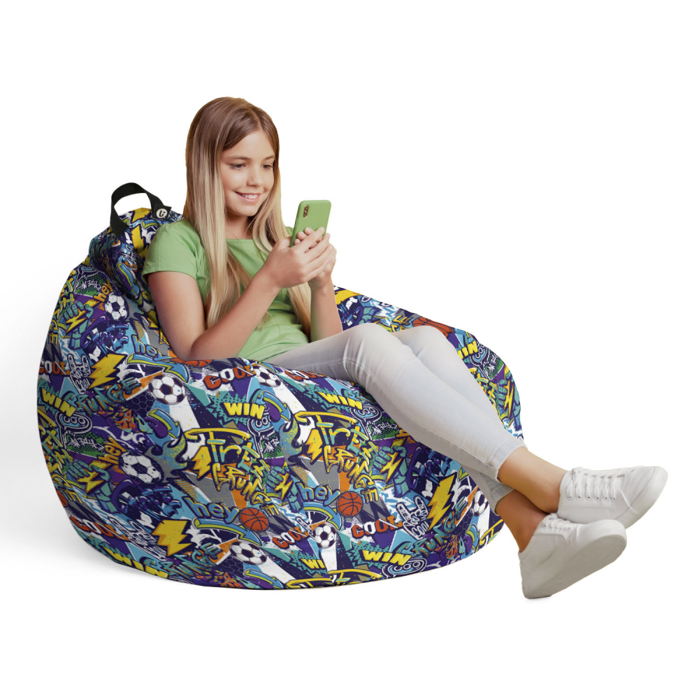 Husă Bean Bag Para Sport, Graffiti | Updeco - imagine 4