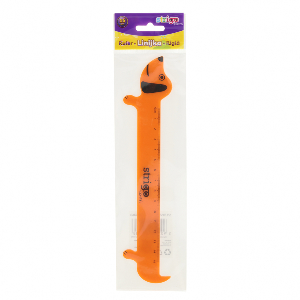 Rigla Strigo Catel 15cm - Distractivă pentru copii