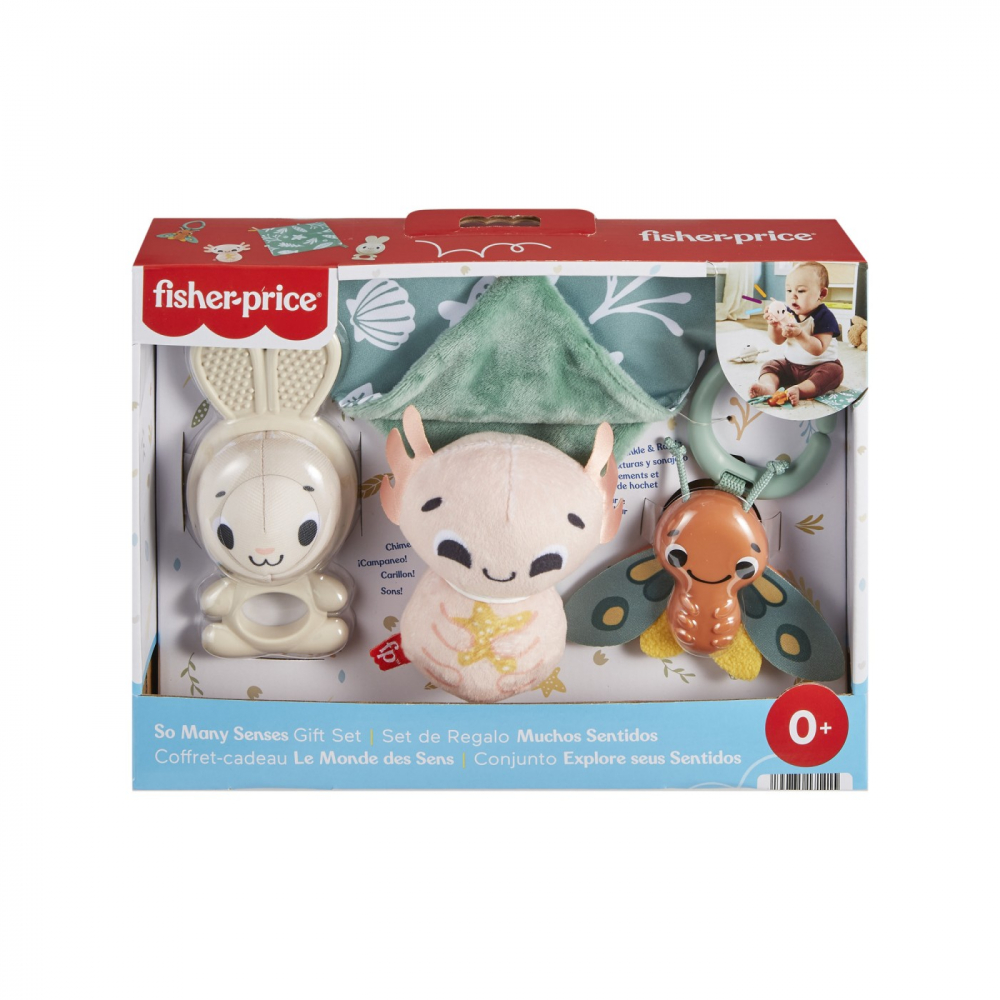 Fisher Price Set 4 Jucarii - Dezvoltare Senzoriala