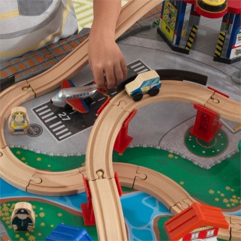 Trenulet KidKraft Waterfall Junction si Masa de Joaca - imagine 8