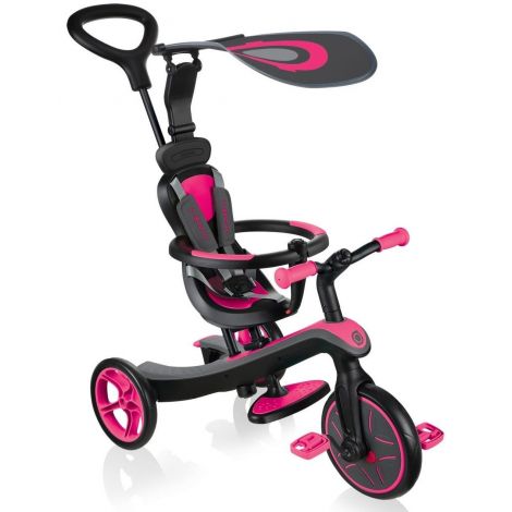 Globber Explorer 4in1 Tricicleta Roz