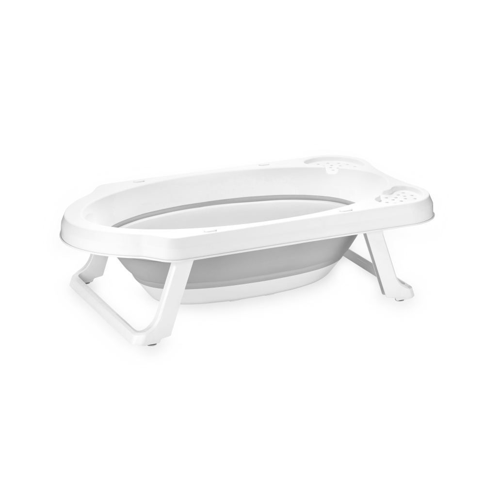 Cadă Pliabilă Lorelli 82 cm, Dop Scurgere, Nordic Grey - imagine 2