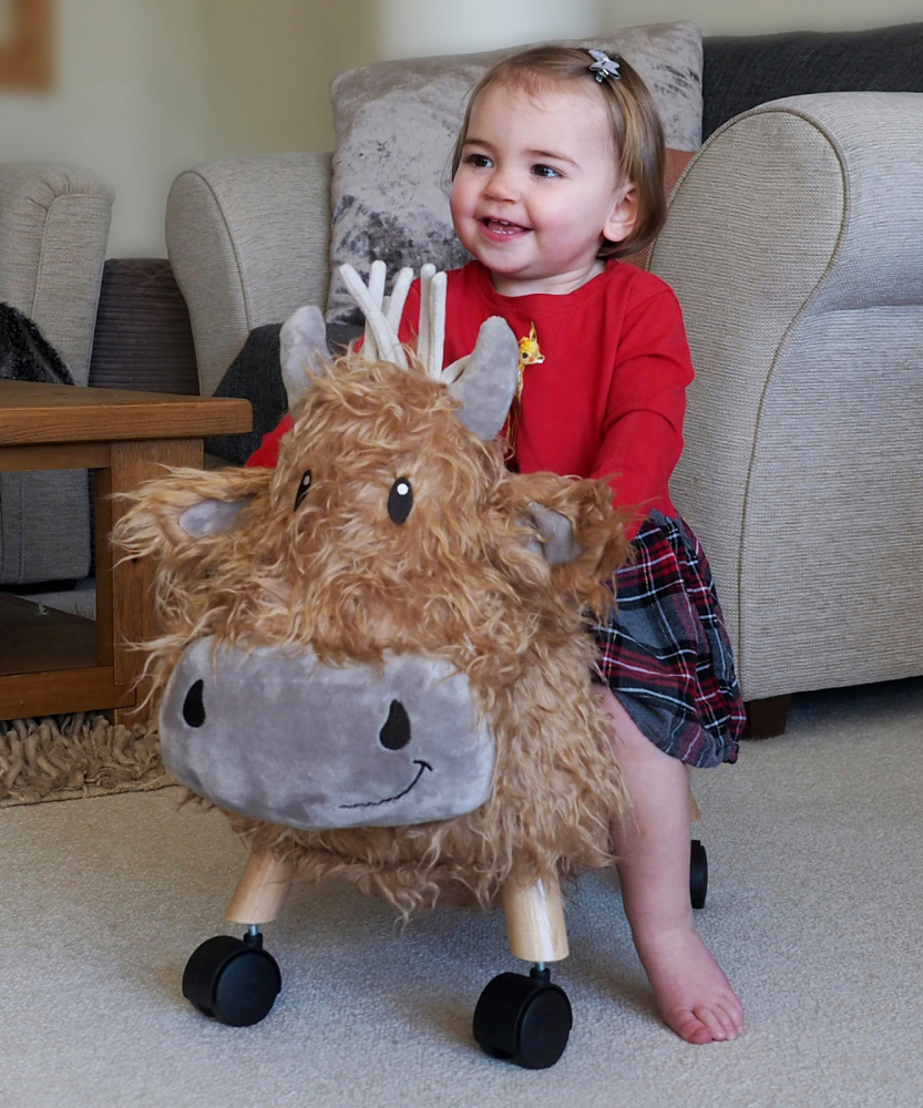 Hubert Highland Cow Little Bird Told Me | Jucărie Ride-On - imagine 6
