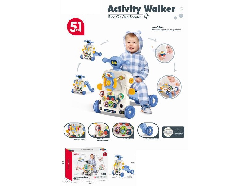 Antemergator 5 in 1 Malplay Blue Car