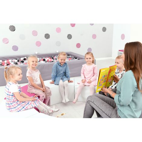 Puf Quadro Paolo Scurt Roz | Moje Bambino - imagine 8