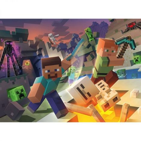 Puzzle Monstri Minecraft 100 piese Ravensburger