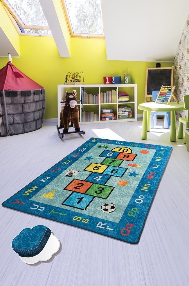 Covor Antiderapant Chilai Home Sotron Blue 150x200 - imagine 3
