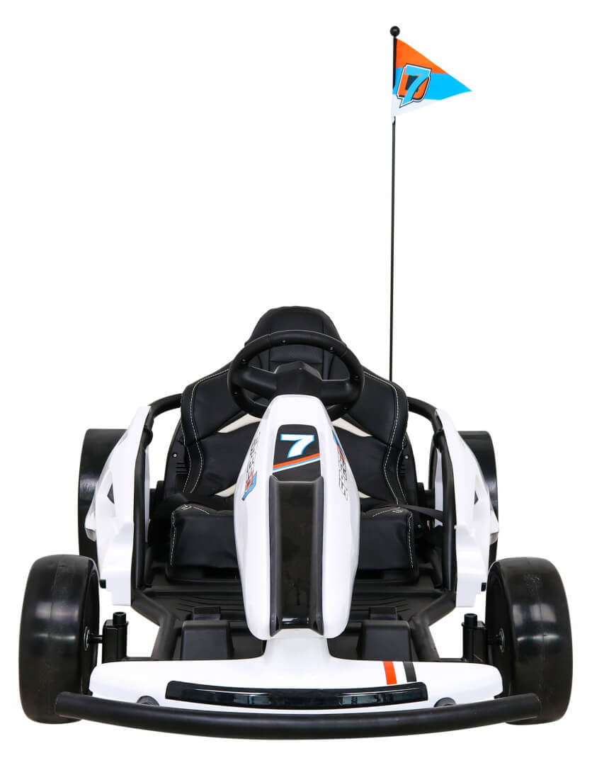 Kart Electric Drift KING LUX 24V Alb Autokids - imagine 3