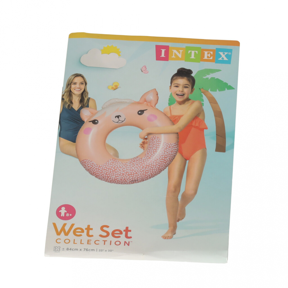 Colac Gonflabil Intex Animaluț Roz, 84cm - imagine 7